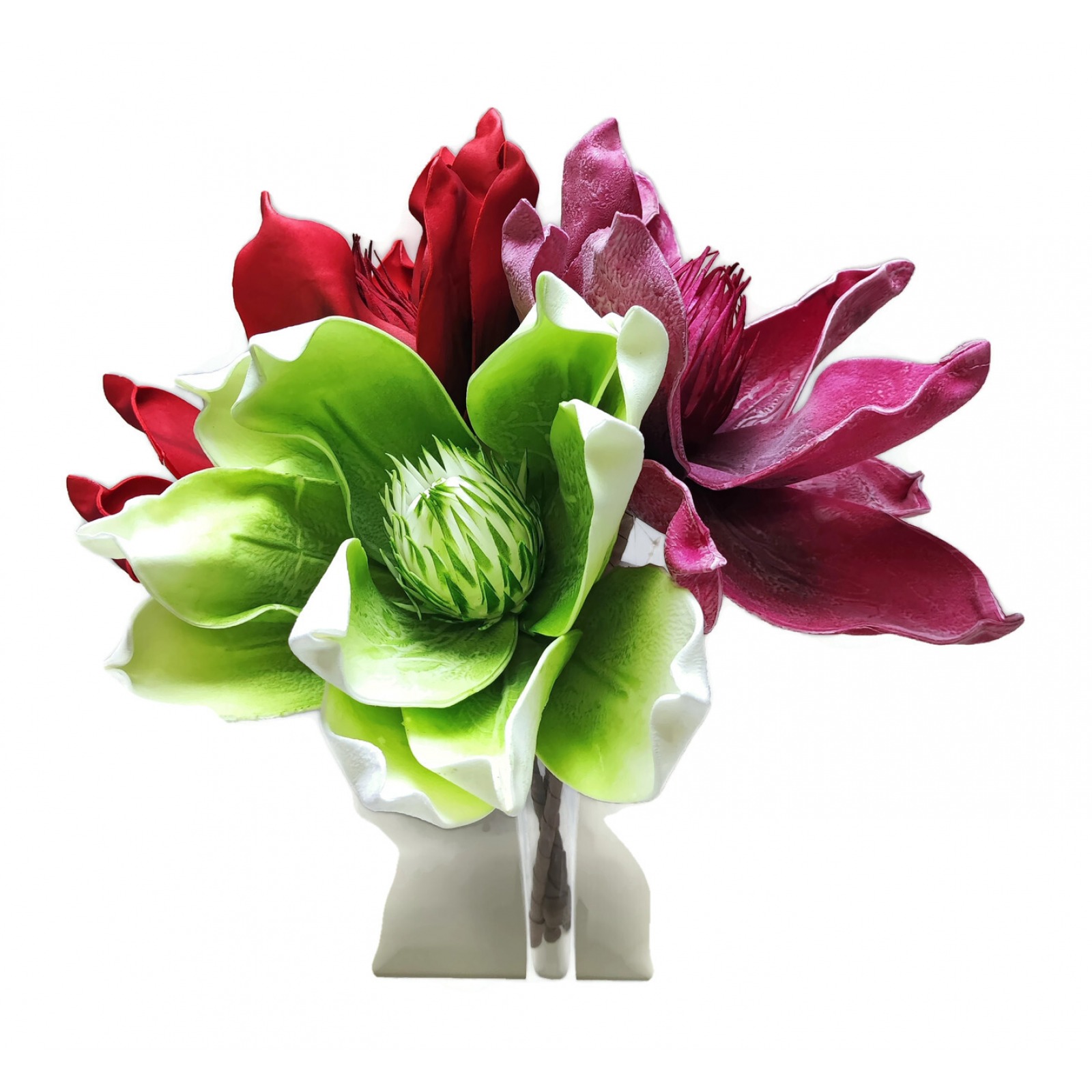 Sztuczna magnolia piankowa duża 37 cm