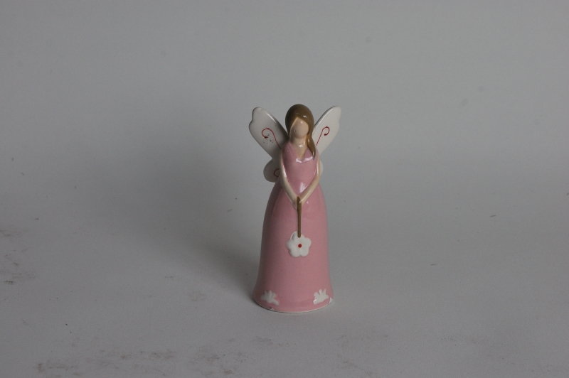 ANIOŁEK CERAMICZNY RÓŻOWY
