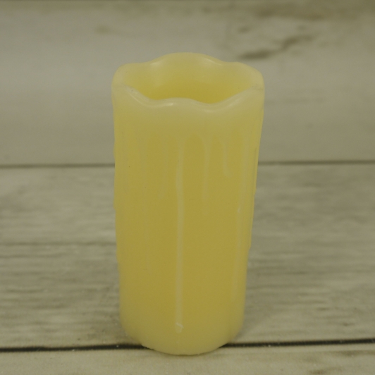 mała świeca woskowa led z migającym płomieniem 5×10cm msl020