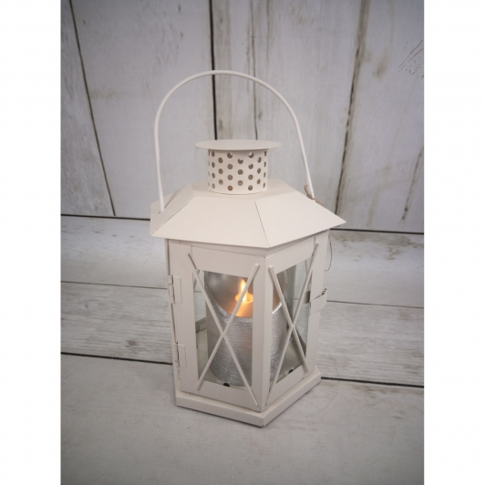 latarnia metalowa z efektem gwiazdki 3D h=22cm