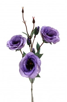 Miniatura: Sztuczna eustoma 55 cm – gałązka kwiatowa dekoracyjna, mix kolorów