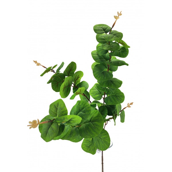 Miniatura: Sztuczna gałązka eukaliptusa 50 cm – zielone liście dekoracyjne