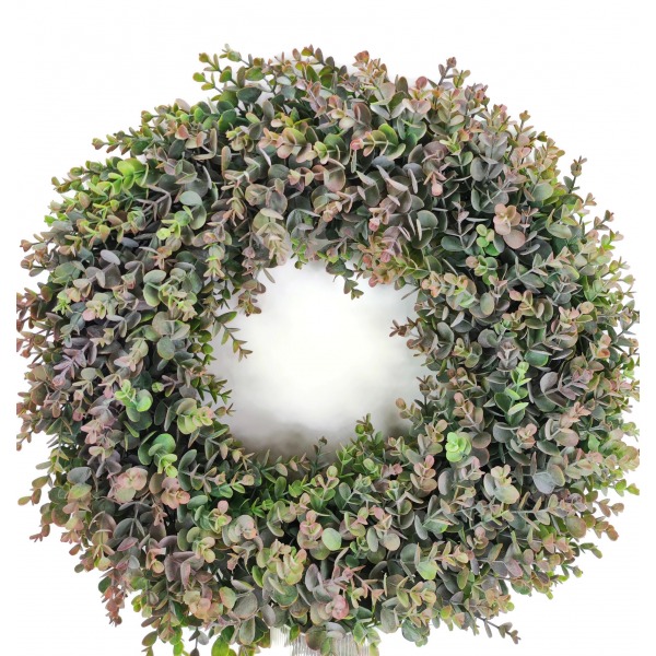 Miniatura: Sztuczny wianek z eukaliptusa – dekoracja florystyczna, 2 kolory