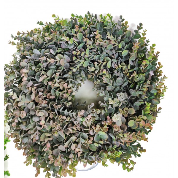 Miniatura: Sztuczny wianek z eukaliptusa – dekoracja florystyczna, 2 kolory
