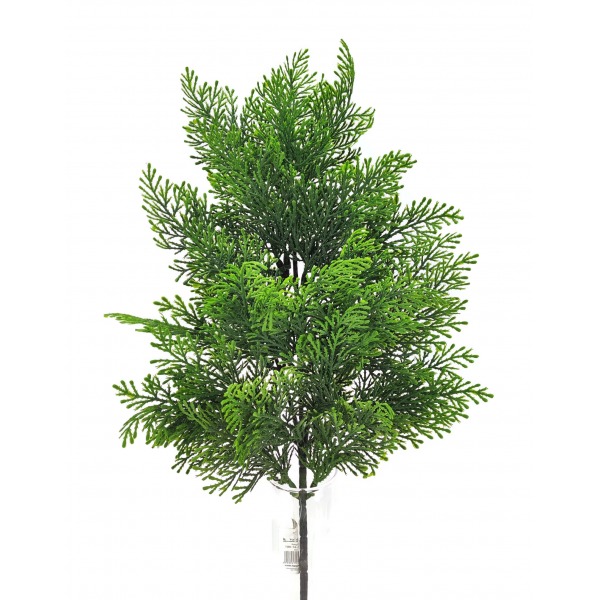 Miniatura: Sztuczna gałązka tui 60 cm – dekoracyjna zieleń florystyczna