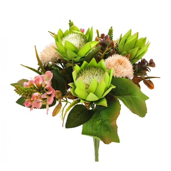 Miniatura: Bukiet protea+czosnek mix