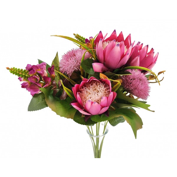 Miniatura: Bukiet protea+czosnek mix