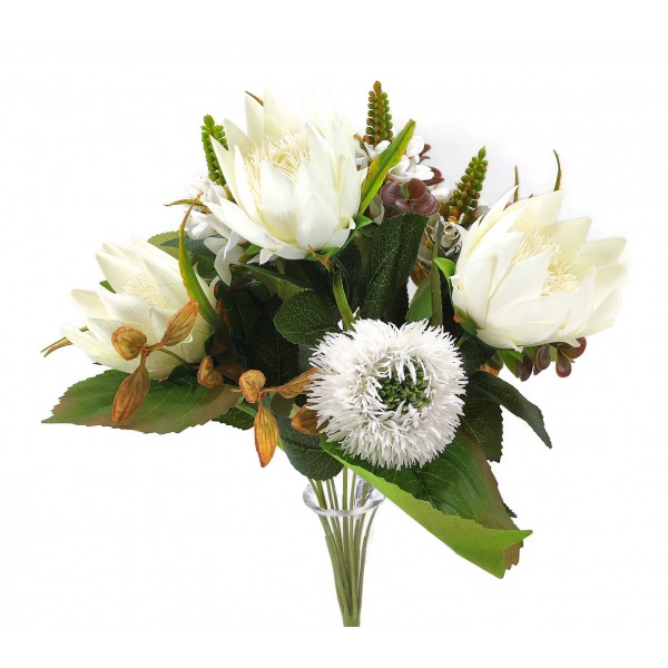 Miniatura: Bukiet protea+czosnek mix