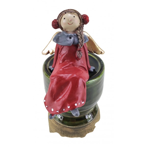 Miniatura: Aniołek w czerwonej sukience
