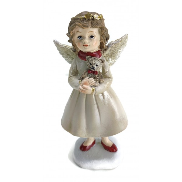 Miniatura: Aniołek trzymający misia