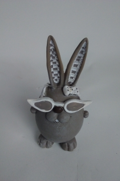 Miniatura: Zając ceramiczny