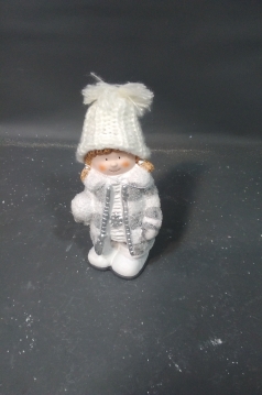Miniatura: Dziecko zimowe ceramiczne