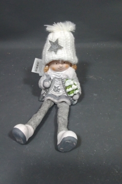 Miniatura: Dziecko zimowe ceramiczne