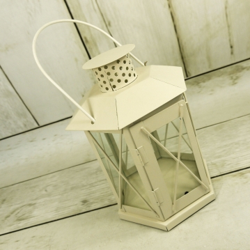 Miniatura: latarnia metalowa z efektem gwiazdki 3D h=22cm