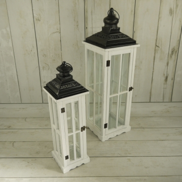 Miniatura: latarnia drewniana s/2 h=77,5cm