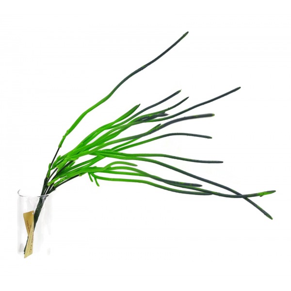 Miniatura: Sztuczna trawa dekoracyjna 48 cm – zielono-bordowa z jasnymi i ciemnymi końcówkami