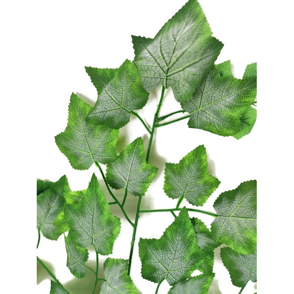 Miniatura: Sztuczna gałązka winorośli omszałej 50 cm – zielona dekoracja florystyczna