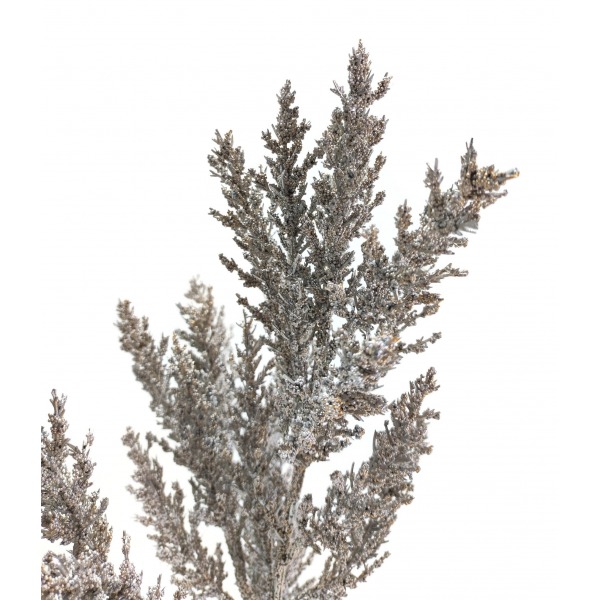Miniatura: Sztuczna gałązka dekoracyjna z brokatem 76 cm – mix kolorów